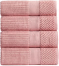 Springtree Home 100% Cotton Bath Towel Set of 4 | Super Soft & Absorbent by SpringtreeHome