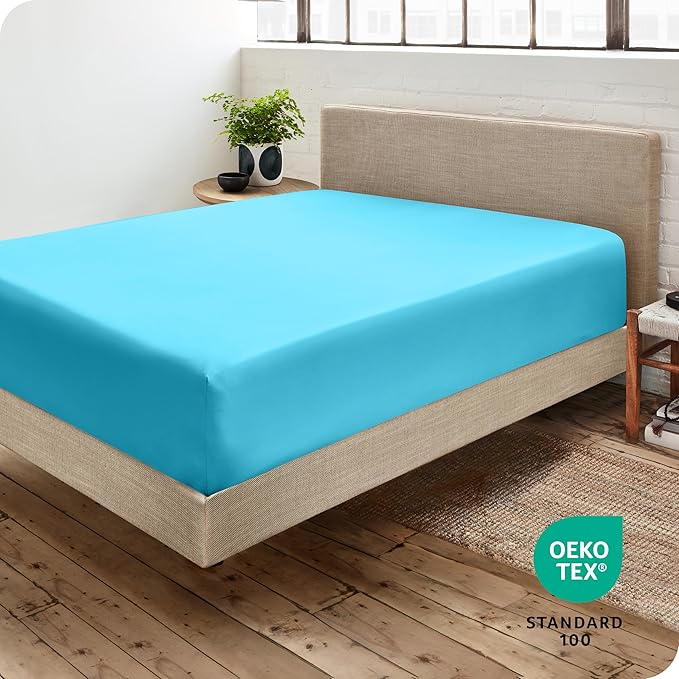 Bare Home Fitted Bottom Sheet Queen Size - Image 4