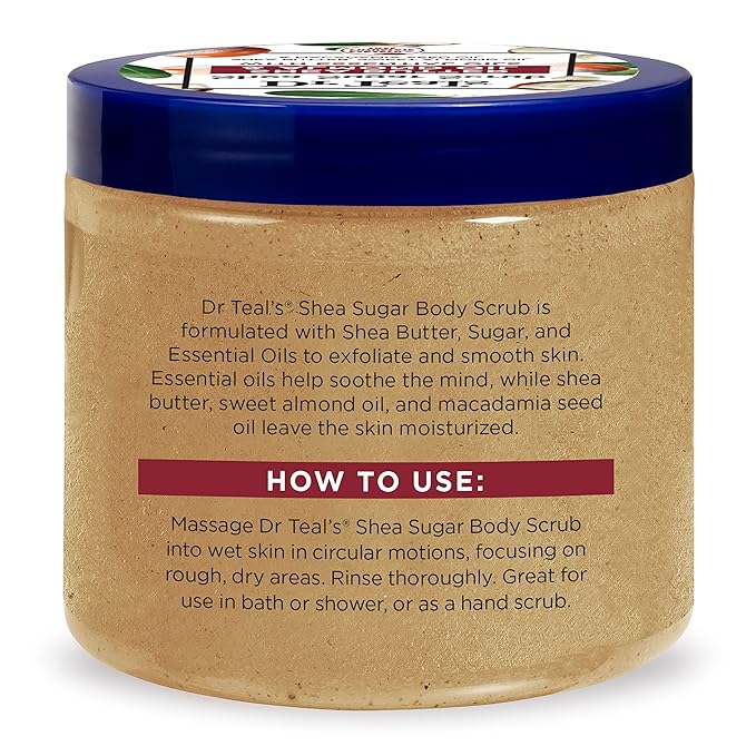 Dr Teal's Shea Sugar Scrub Trial Pack, Shea Butter, Citrus 19 oz - Image 12