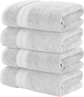 Modern Threads 4-Pack SpunLoft Bath Sheet White 35x71 by ModernThreads