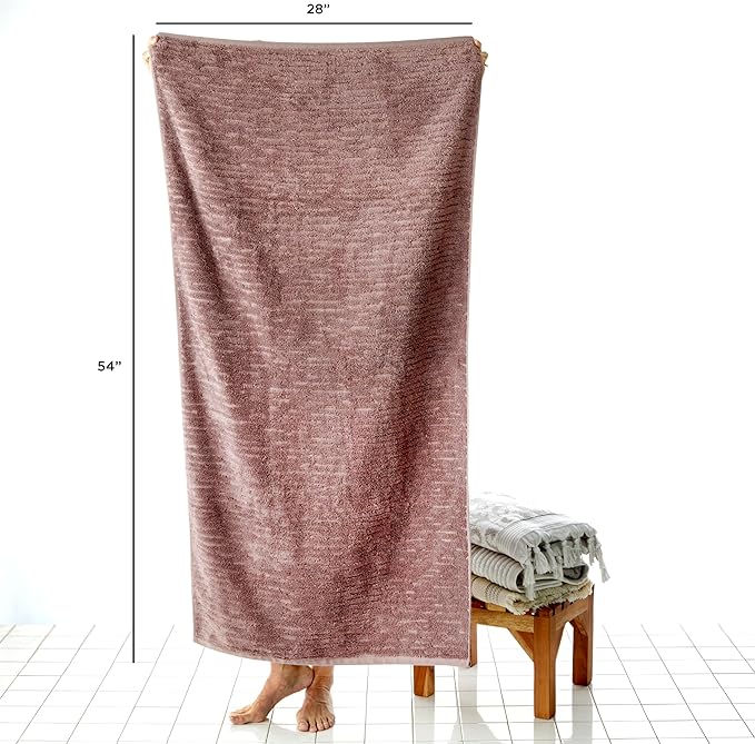 SKL Home CloudSoft Cotton Luxury 4 Pc Bath Towel Set - Image 4