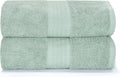 GLAMBURG Premium Cotton Oversized 2 Pack Bath Sheet 35x70-100% Pure Cotton by GLAMBURG
