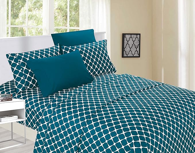 Elegant Comfort Luxury Soft Bed Sheets Bloomingdale Pattern - Image 2