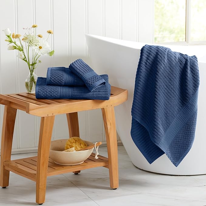 Springtree Home 100% Cotton Bath Towel Set | 6 Piece Set | Absorbent & - Image 4