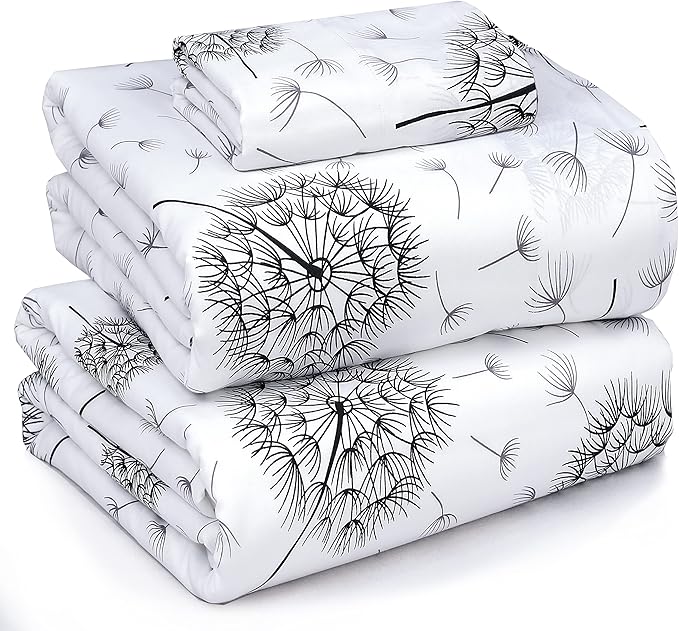 RUVANTI 100% Cotton Sheets – Twin Size Percale Bedding, Cooling & Breathable by Ruvanti