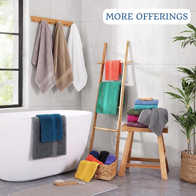 Lane Linen 100% Cotton 4 Pack Bath Sheets - Image 8