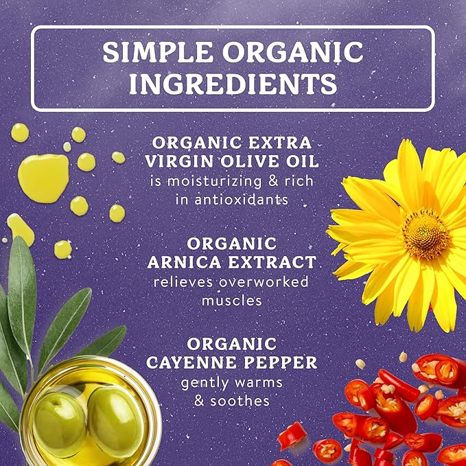 Badger Ginger Massage Oil, 100% Organic Massage Oil, w/Arnica Oil & Cayenne - Image 3