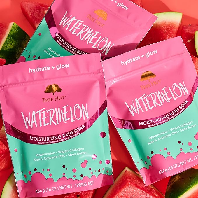 Tree Hut Watermelon Moisturizing Bath Soak, Bath Salt - Image 4