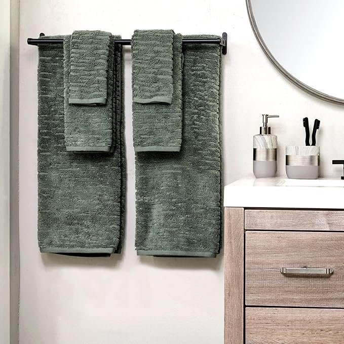 SKL Home CloudSoft 100% Cotton Luxury 6-Piece Towel Set, 600 GSM, Ultra Plush & - Image 5
