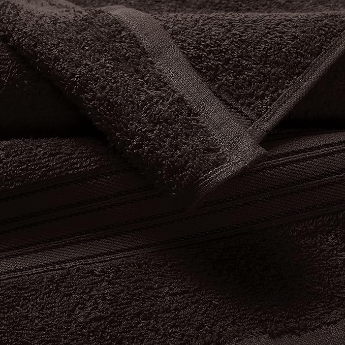 BOUTIQUO 6 Pack Cotton Towel Set, Contains 2 Bath Towels 28x55 inch, 2 Hand - Image 2