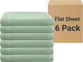 ZPECC Bulk Flat Sheets Only Queen Size 6 Pack, Easy Sort Top Bed Sheet by by ZPECC-ABrandThatHasBeenFocusedOnBabyProductsFor18Years