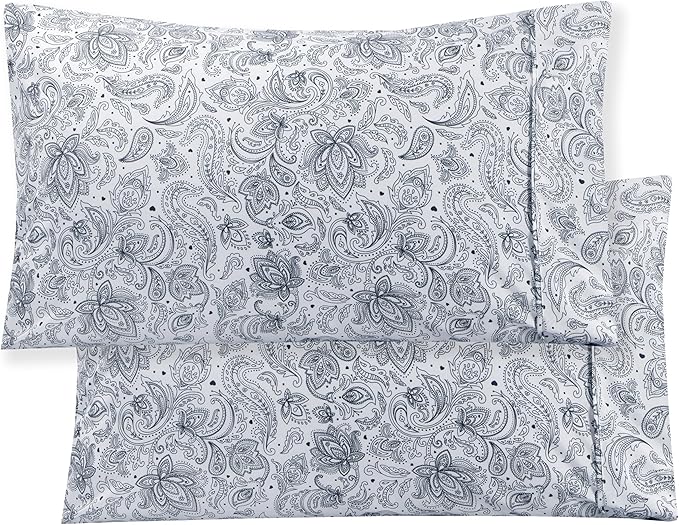 Elegant Comfort Luxury Soft Bed Sheets Paisley Pattern - Image 6