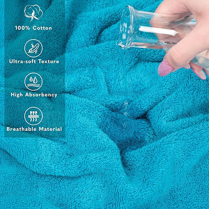American Soft Linen 35x70 Jumbo Large Bath Towel, 600 GSM 100% Cotton Turkish - Image 4