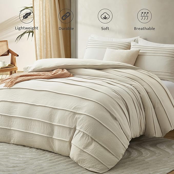 Oli Anderson Beige Duvet Cover King Size - Image 2