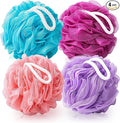 MTDLYICE Loofah for Women 75g 4 Pack, Bath Sponge Soft Mesh Shower Puff Loofah by MTDLYICE
