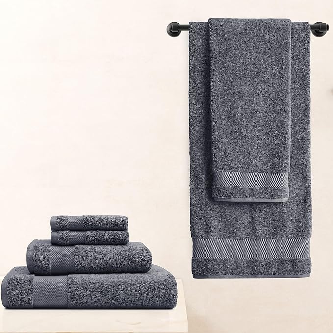 BIOWEAVES 100% Organic Cotton Bath Sheet Set of 2 | Soft Oversized Bath Towels - Image 6