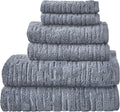 SKL Home CloudSoft 100% Cotton Luxury 6-Piece Towel Set, 600 GSM, Ultra Plush & by SKLHomebySaturdayKnightLtd