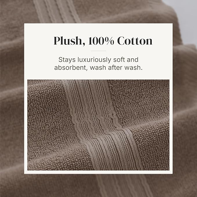 Modern Threads Floral Trail 6-Piece 100% Cotton Towel Set – Reversible Yarn - Image 5