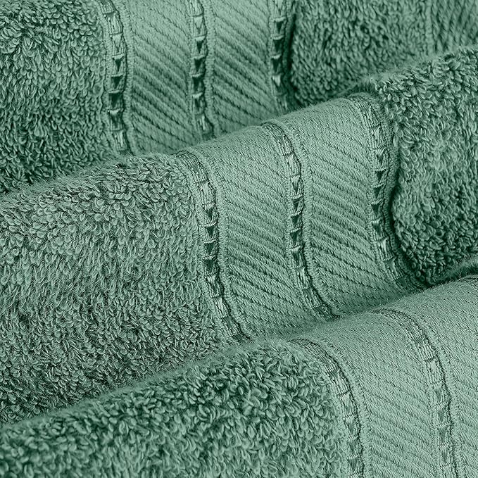 Modern Threads 4-Pack SpunLoft Bath Sheet Eucalyptus 35x66 - Image 4