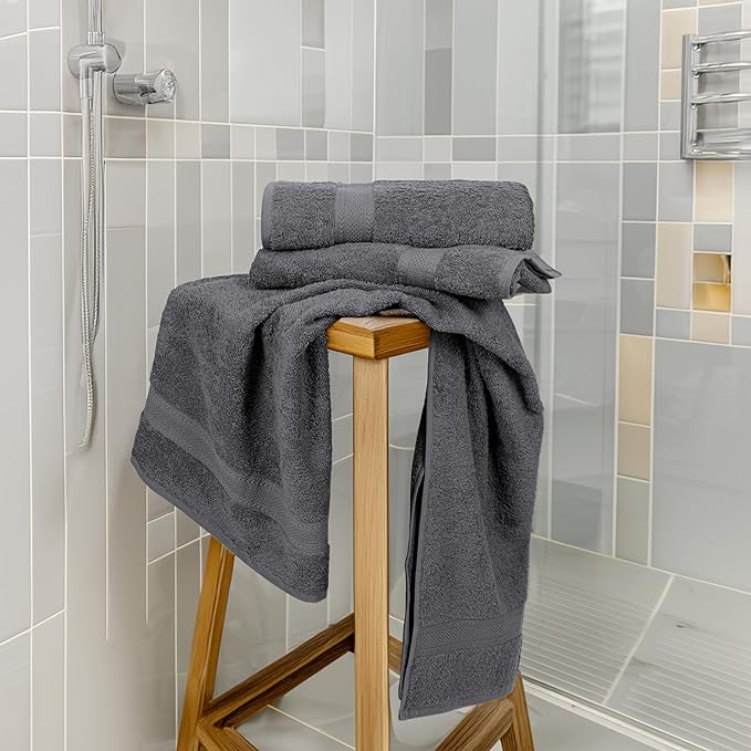 Commercial Bulk Pack of 12 Large Bath Towels – 100% Cotton Terry 24" x 50" – - Image 6