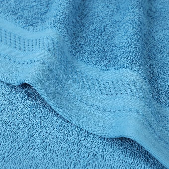Superior Honeycomb 100% Cotton 500 GSM 12 Piece Bath Towel Set, 6 Washcloths - Image 6