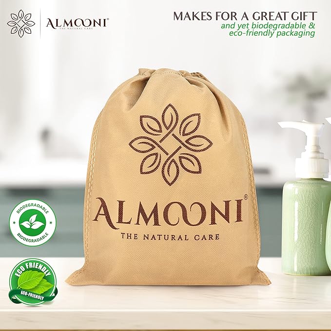 Almooni Natural Loofah Exfoliating Facial Scrubber, Made - Image 6