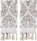 SKL Home Mirage Fringe 100% Turkish Cotton Hand Towel, 16x26 in by SKLHomebySaturdayKnightLtd