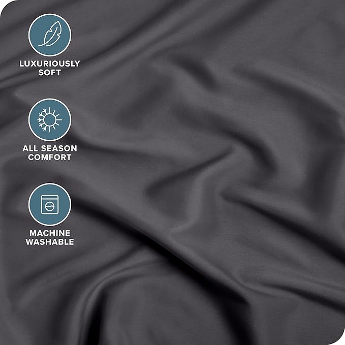 Bare Home Fitted Bottom Sheet Queen Size - Image 2
