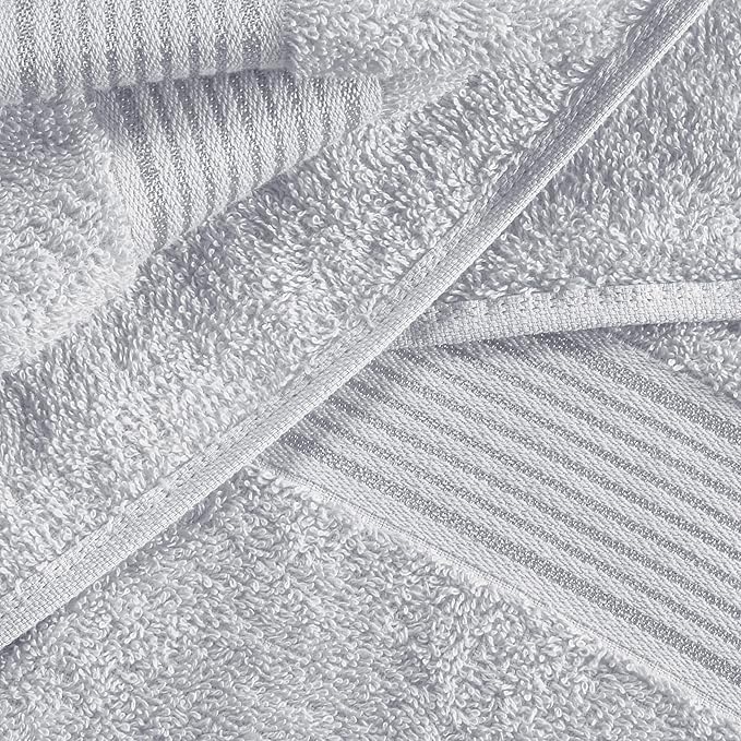 Elvana Home Ultra Soft 6 Pack Cotton Towel Set, Contains 2 Bath Towels 28x55 - Image 2