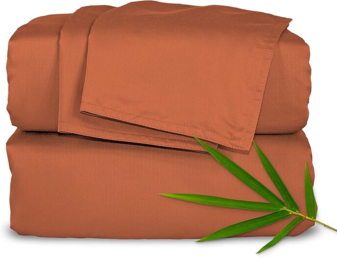 Pure Bamboo Twin Sheets, Genuine 100% Organic Viscose Derived from Bamboo Bed by PureBamboo