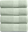 Springtree Home 100% Cotton Bath Towel Set of 4 | Super Soft & Absorbent by SpringtreeHome