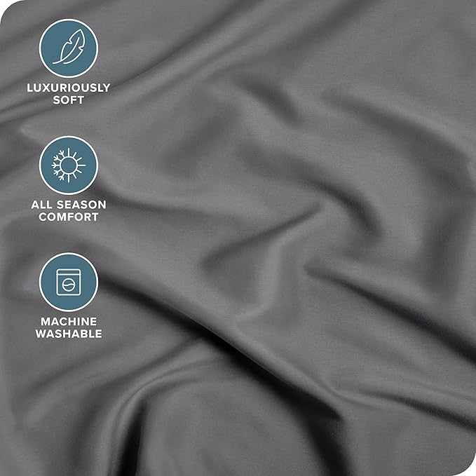 Bare Home Fitted Bottom Sheet Split King - Image 3