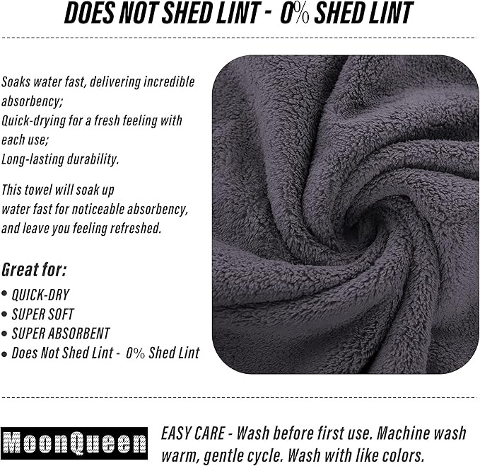 MOONQUEEN 18 Pack Premium Hand Towels - Image 4