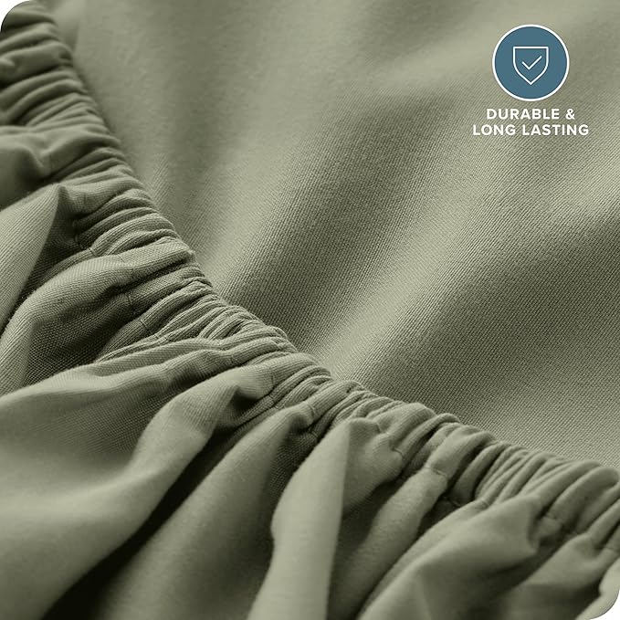 Bare Home Fitted Bottom Sheet King Size - Image 5
