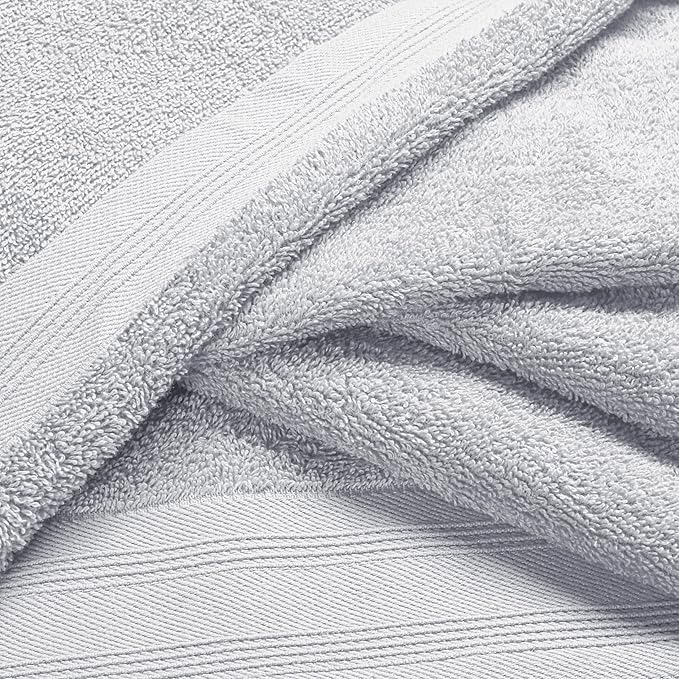Ultra Soft 3 Pack Cotton Towel Set, Contains a Bath Towels 28x55 inch, a Hand - Image 2