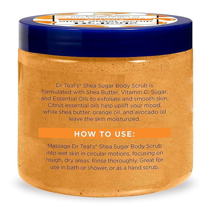 Dr Teal's Shea Sugar Body Scrub, Citrus - Image 3