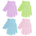 4 Pairs Exfoliating Gloves for Shower, Shower Gloves, Body Scrubber, Korean by FUNDREM