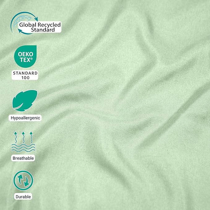 ZPECC Pillow Cases King Size Set of 4, 20x36 Envelope Closure Pillowcases - Image 3