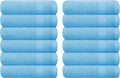 GLAMBURG Ultra Soft 12-Piece Washcloths Set 13x13-100% Ringspun Cotton by GLAMBURG