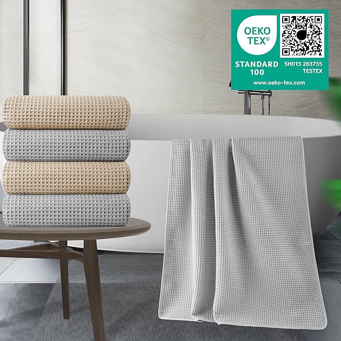 POLYTE 430 GSM Microfiber Oversize Quick Dry Lint Free Bath Towel, 60 x 30 in - Image 3