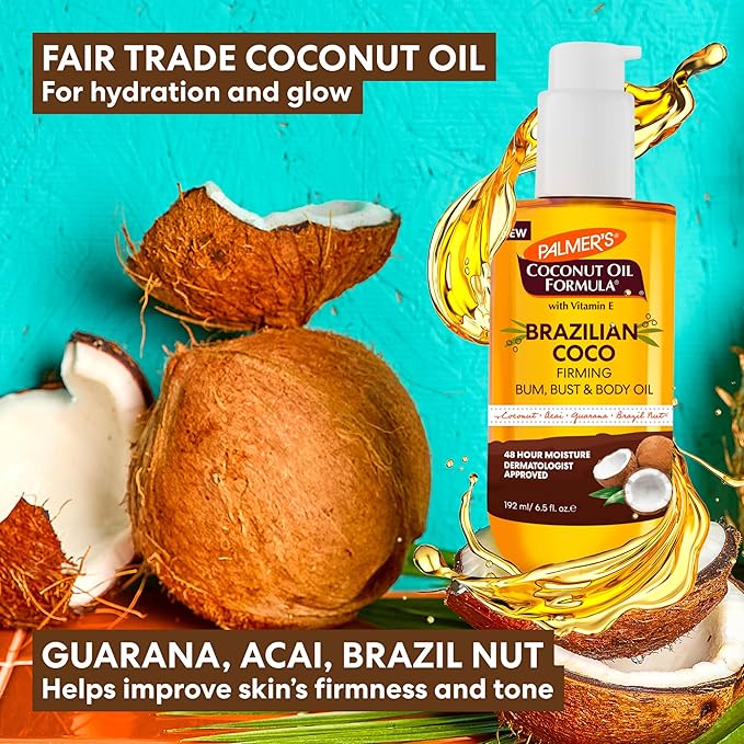 Palmer's Coconut Oil Formula Brazilian Coco Firming Body Oil - Image 6