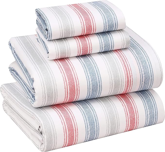 RUVANTI 100% Cotton Sheets – Full Size Percale Bedding, Cooling & Breathable by Ruvanti