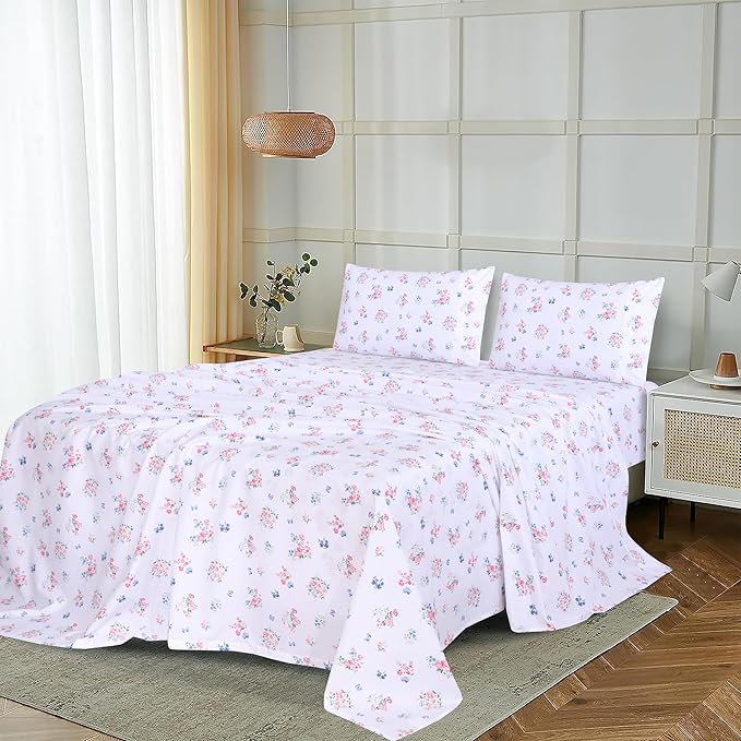 RUVANTI 100% Cotton Sheets – Queen Size Percale Bedding, Cooling & Breathable - Image 9