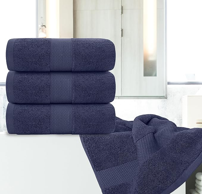 White Classic Luxury Bath Towels Large - Image 5