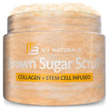 Brown Sugar Scrub Face Foot & Body Exfoliator Infused by M3Naturals