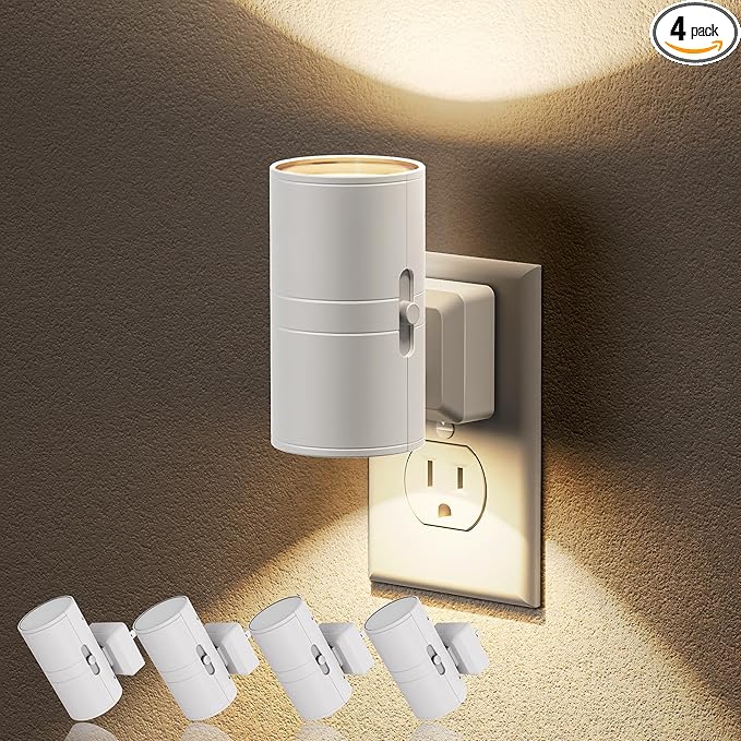 JandCase Night Lights Plug into Wall, Dimmable Night Light Plug in, Modern by JandCase