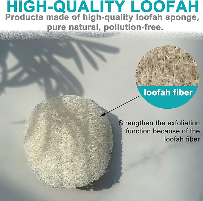 36 pcs/Set Natural Exfoliating Face Pad Loofah Sponge Facial Brush - Image 3