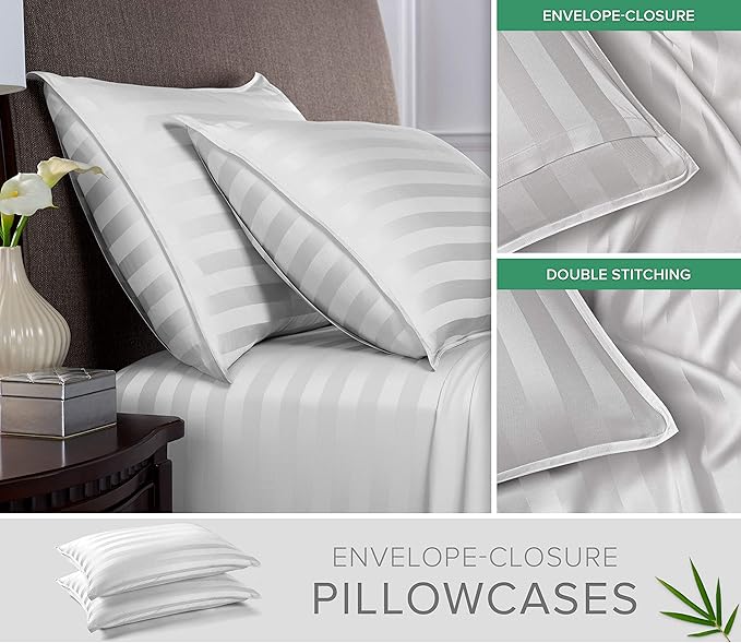 Pure Bamboo Split King Sheets, Genuine 100% Organic Viscose Derived from Bamboo - Image 3