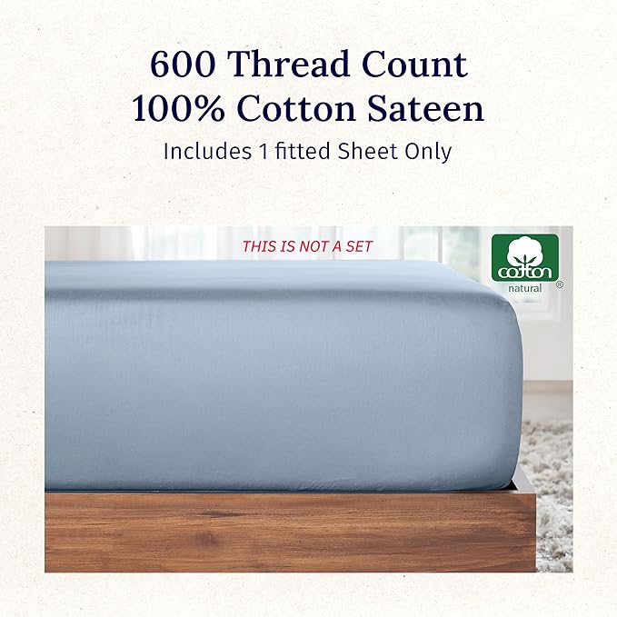 California Design Den Luxuriously Soft Twin Fitted Sheet Only - Image 5