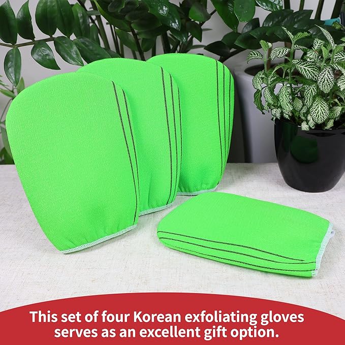 etreetowel Korean Asian Exfoliating Bath Washcloths Mitt Scrub - Image 6